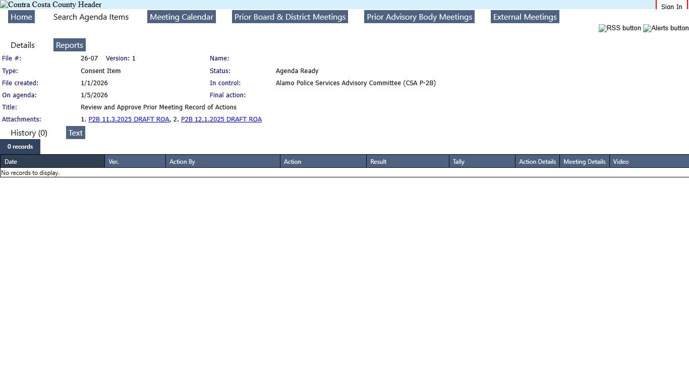 CONTRA COSTA COUNTY - File #: 26-07